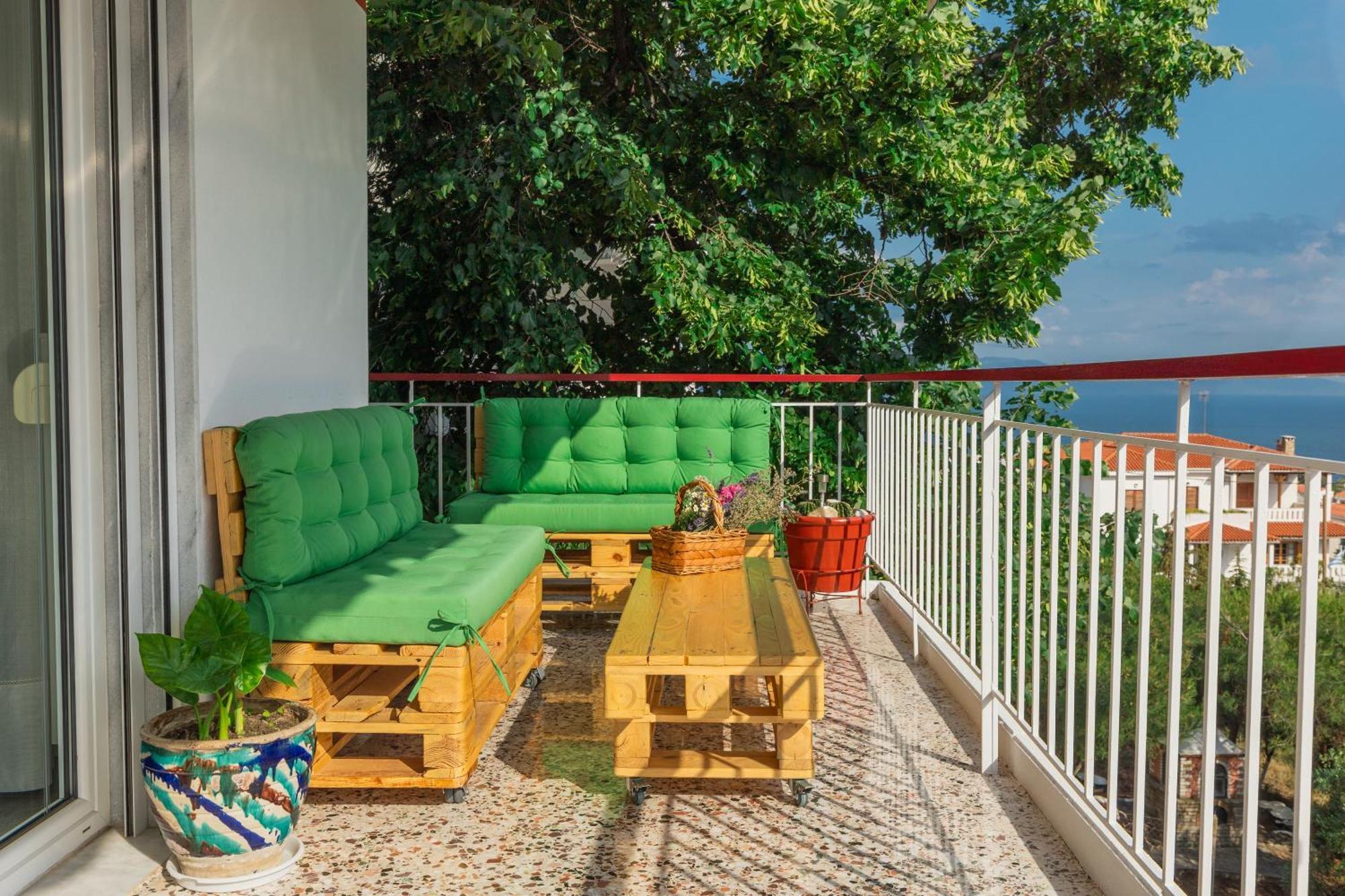 Mimoza'S Sea View Apartment PalaiónTsiflíkion Eksteriør bilde